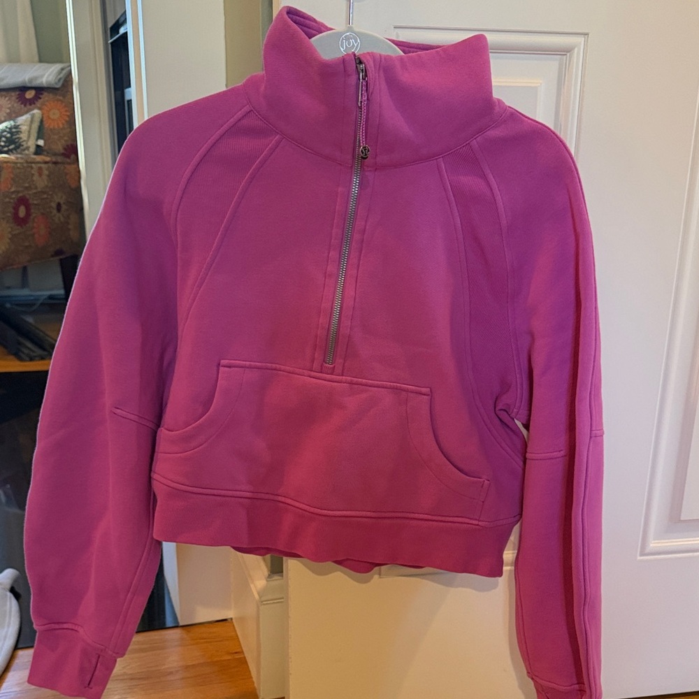 Lululemon Pink Half-Zip Pullover Sweatshirt